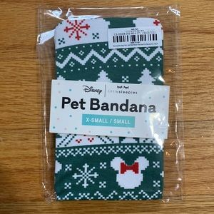 Little Sleepies Christmas Pet Bandana Small Disney Mickey